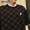 FILA FUSION Couple's Monogram Striped T-Shirt