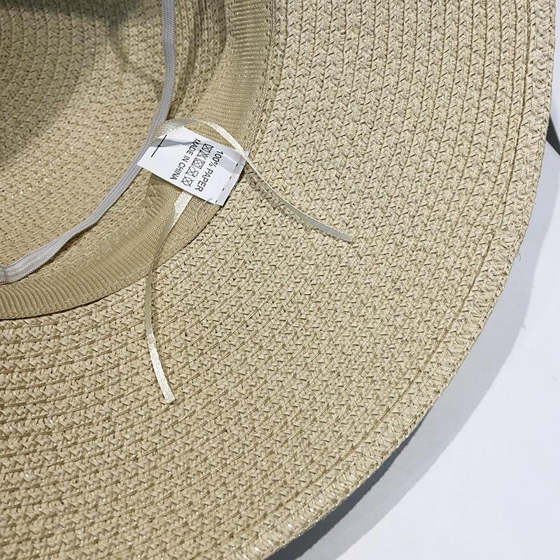 Chic Women's Summer Sun Hat with Bowknot - Breathable, Lightweight Straw Bucket Hat for Beach & Seaside Outings