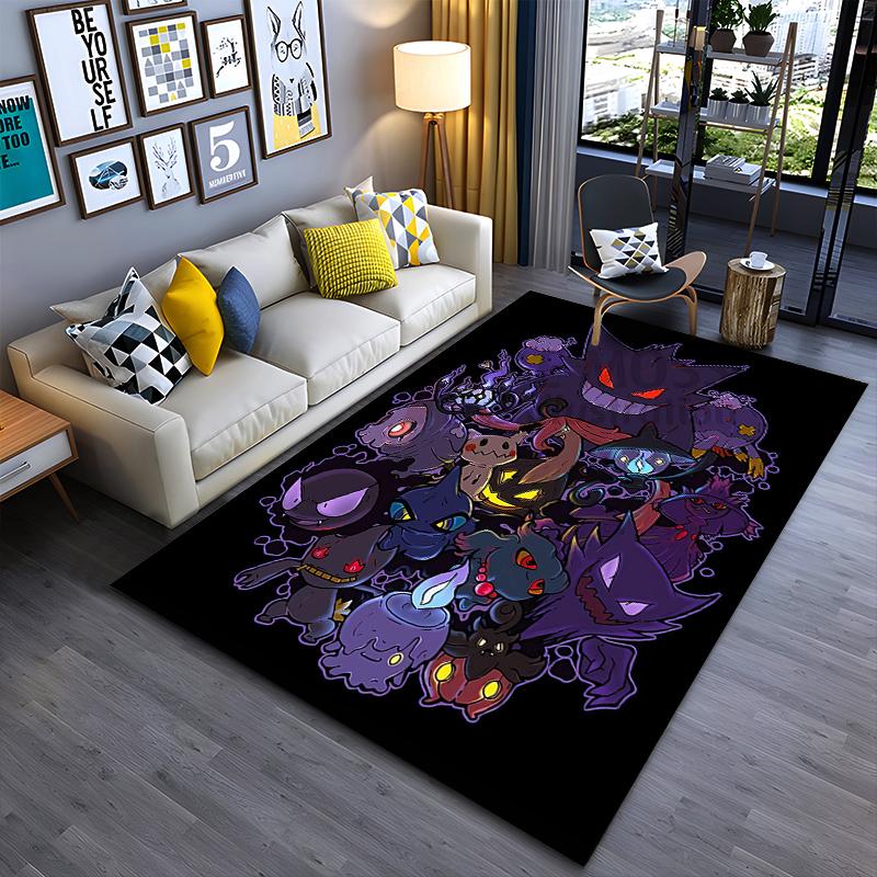 

Purple Ghost Character Rug Suitable for use as an anti-slip game mat for living room and bedroom sofas 40x60cm( 15x23in )