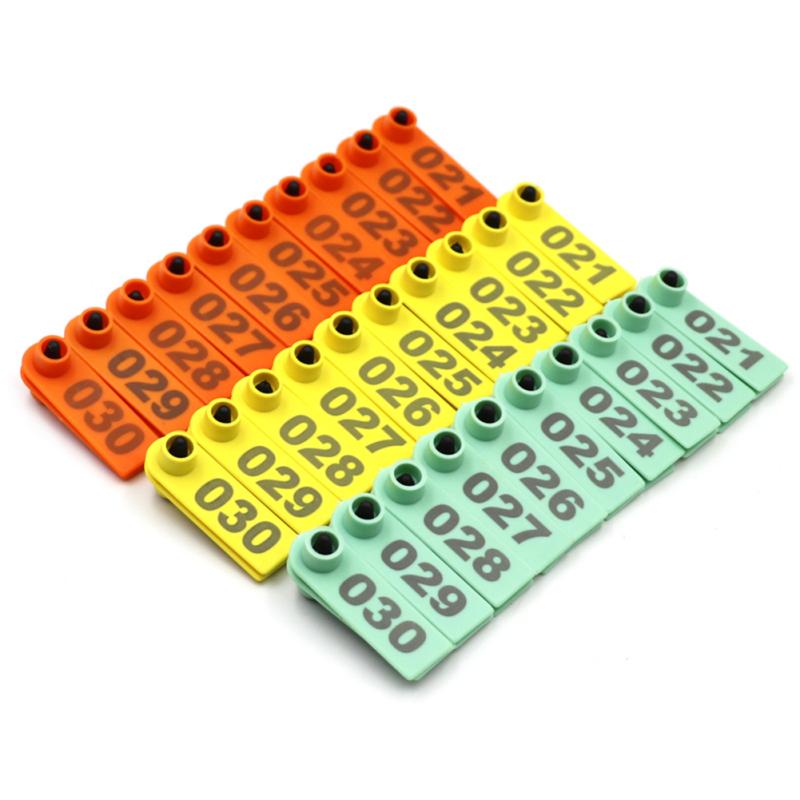 100 szt. Karta z kolczykami dla zwierząt Karta z uchem owcy świnia do identyfikacji kóz