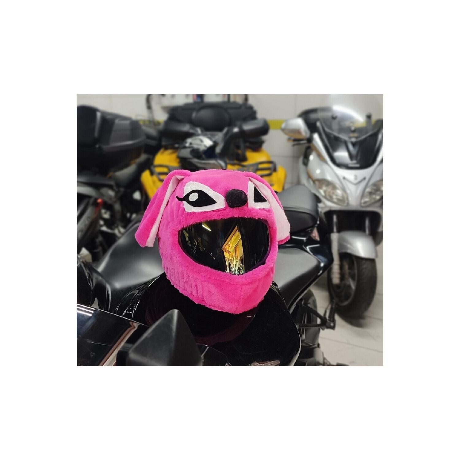

Чехол на шлем, украшение на шлем, аксессуары для шлема, защитный шлем, мотоциклетный плюшевый шлем, чехол фуксия