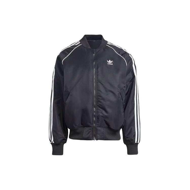 adidas Premium Collegiate Jacket Black White Men s IL2573 S