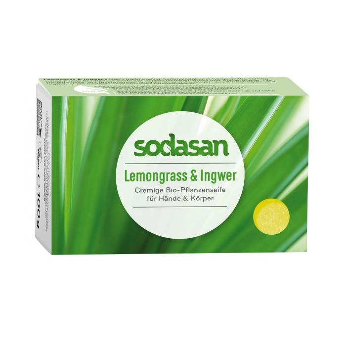 

Organic Facial Soap Toning Lemongrass-Ginger SODASAN 100 g