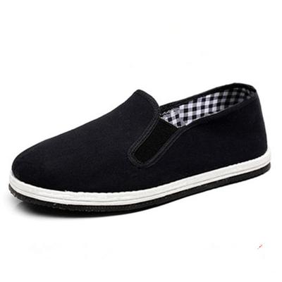 Fashion Men Canvas Shoes  New Comfortable Canvas Shoes Men Casual Shoes Male Flat Loafers Shoes Men Black Uik89