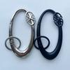 Carabiner Keychain Pendant Horizontal Alloy Metal Small Lightweight Durable Spring Gate Clip Belt Loop Backpack Bag Charm Punk