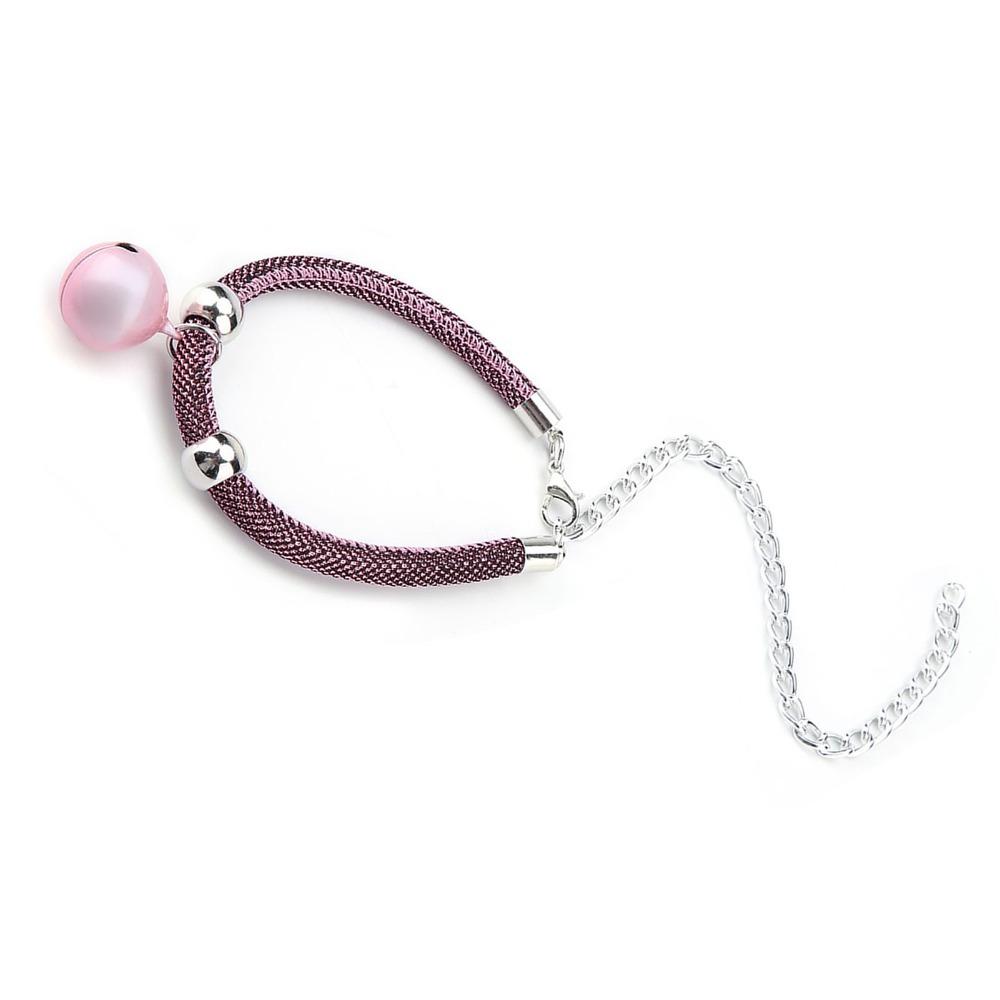 Adjustable 20-38cm Length Pet Necklace W/ Extension Chain Nylon Pets Collar for Pets