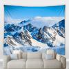 Home Decoration Jul Vinter Skog Landskap Utskrift Polyester Polsk på veggen hengende rom bakgrunn tapiz