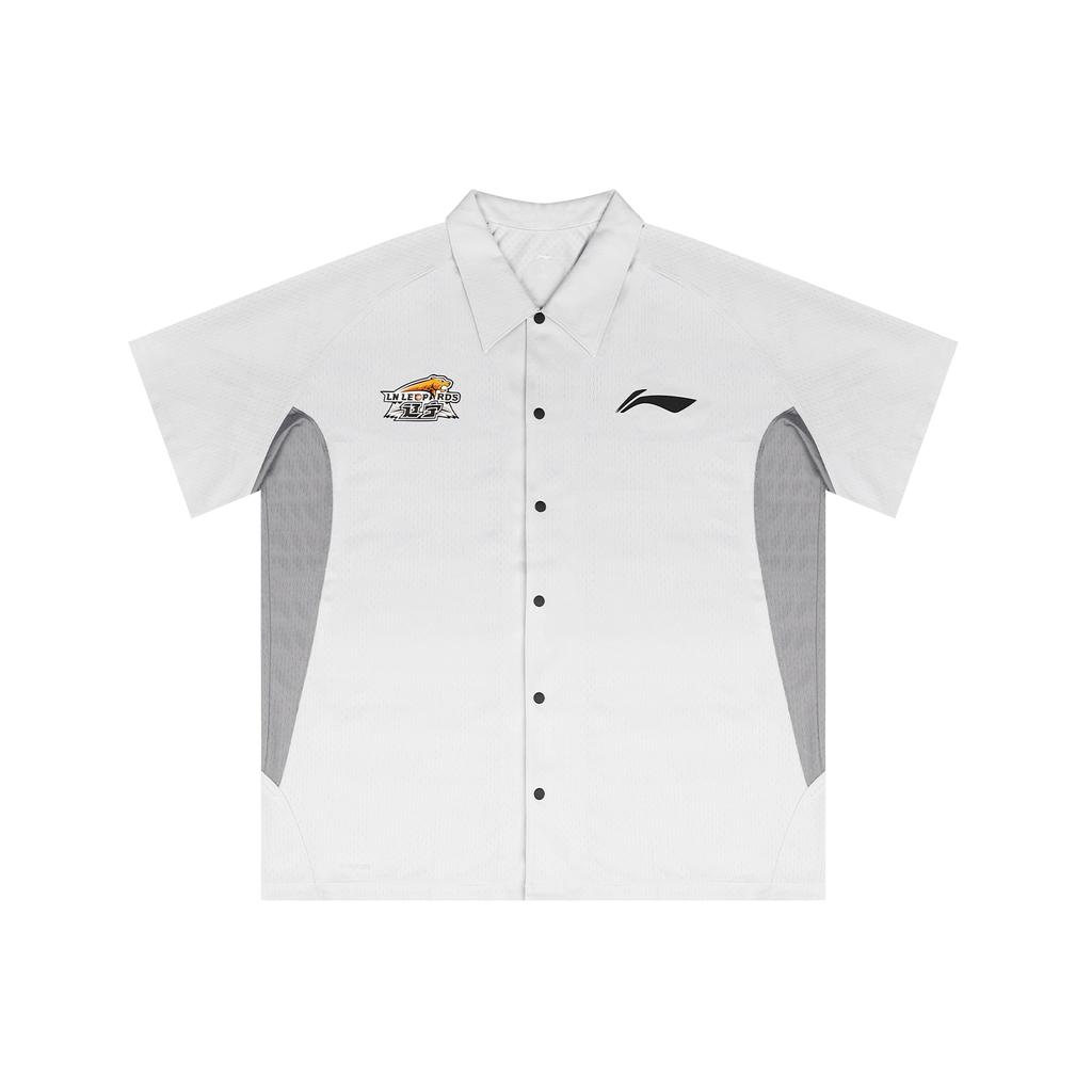 Li Ning Cba 25-26 Season Liaoning Team Casual Polo Shirt Unisex Tops Light-Gray ASHV369-2