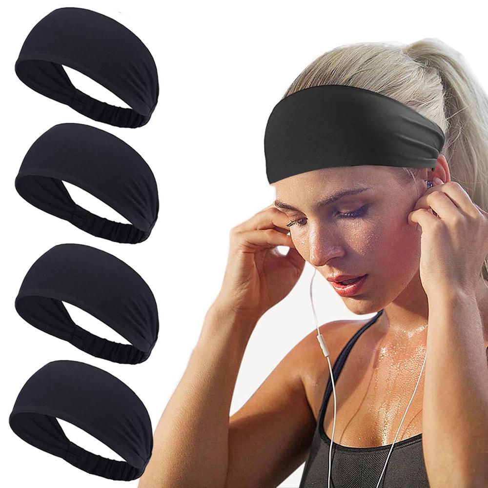 European & American Sweat-Wicking Antiperspirant Running Headband for Women