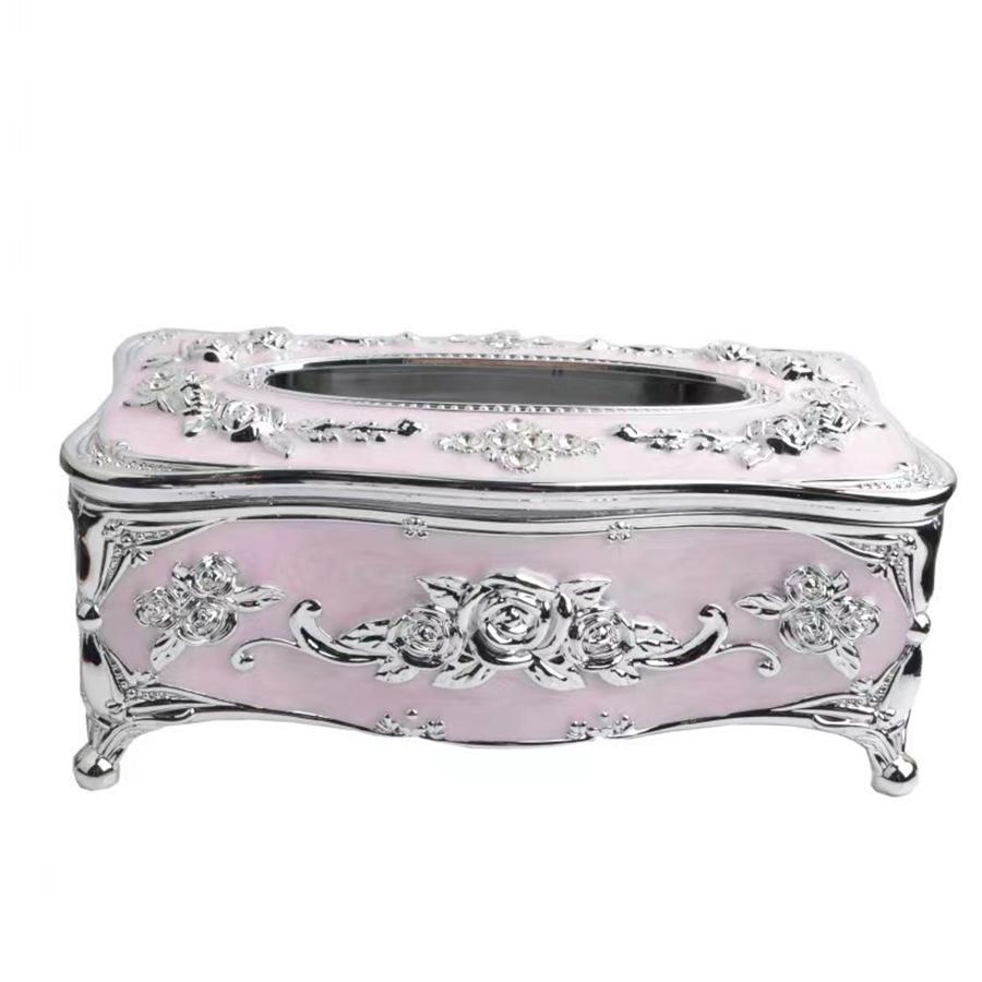 Europäische Taschentuchbox, hochwertige Serviettenextraktionsbox für Restaurants, Aufbewahrungsbox für Taschentücher auf dem Tisch für Küche und Wohnzimmer