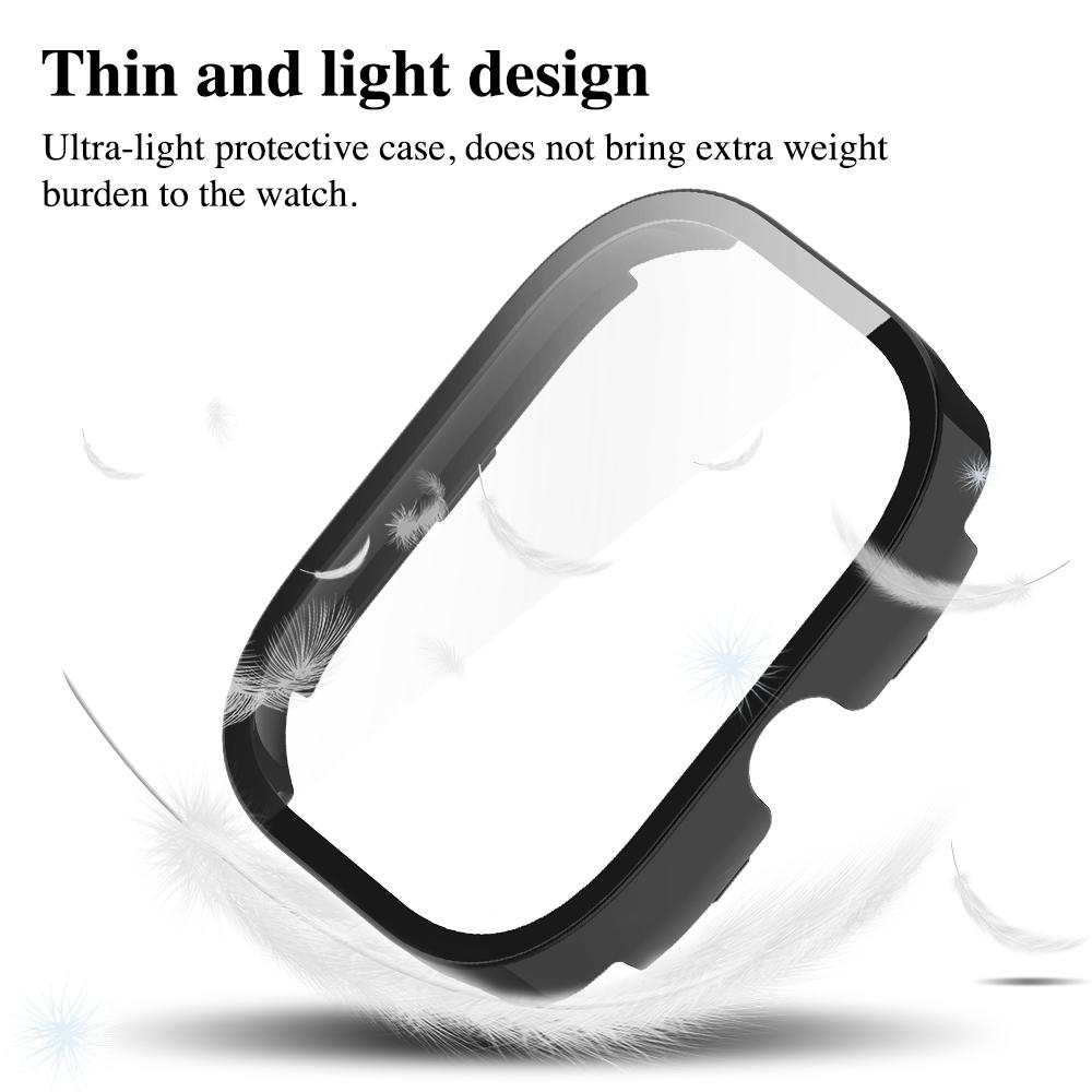 Hardt Etui+Glass for Xiaomi Redmi Watch 4 Skjermbeskytter Herdet Glass Støtfanger Beskyttelsesdeksel Beskyttende Skall Tilbehør