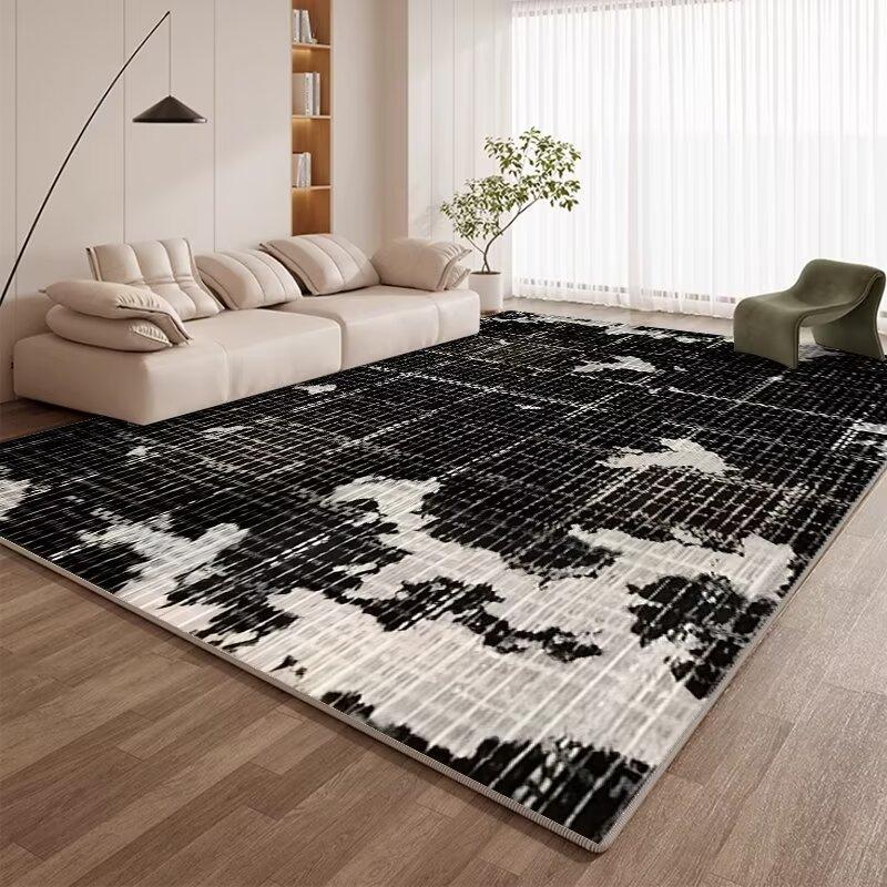 Luxury Abstract Pattern Washable Large Area Rugs Non-slip Floor Mat for Living Room Cloakroom Decoration