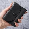 Lychee Pattern PU Leather Small Wallet & Card Holder with Coin Purse
