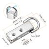 uxcell Bag Side Clip Buckle 20pcs Metal Handbag Strap Chain Connector with for DIY Purse Crossbody Shoulder Tone - 0.28" D-Ring (Silver 26mm)