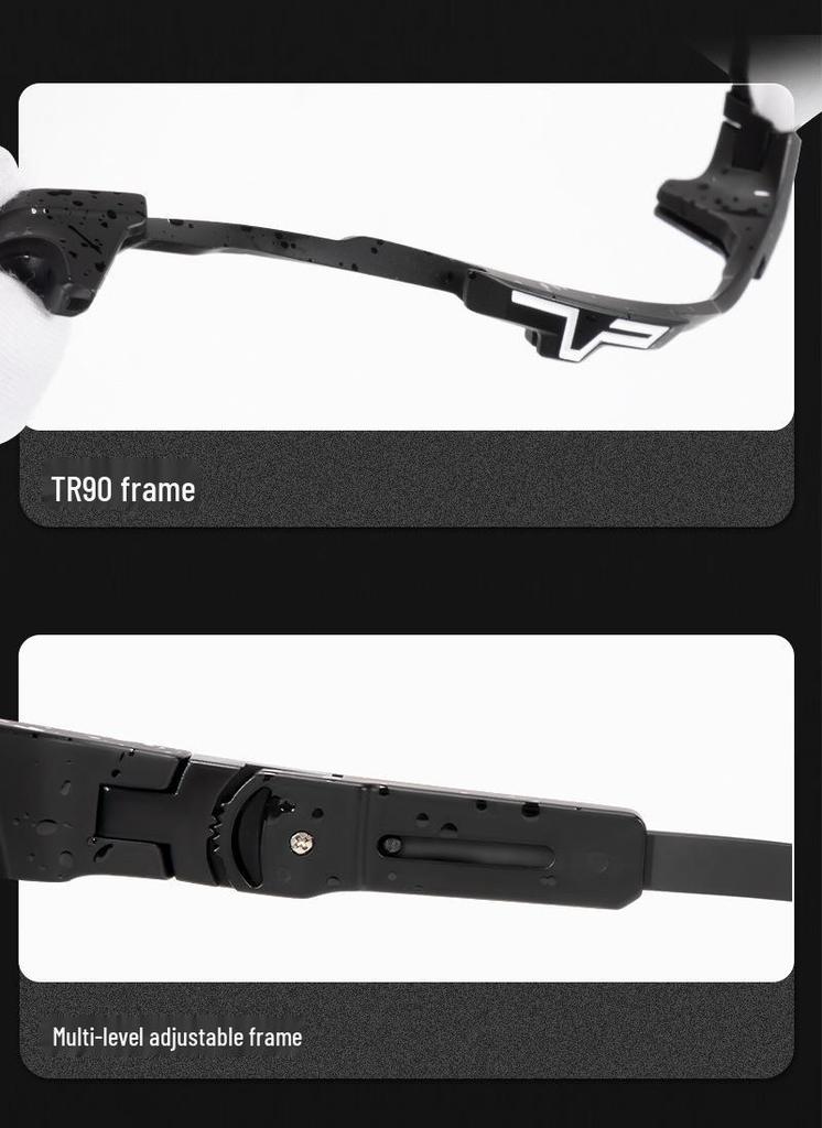 KAPVOE Polarized Photochromic Cycling & Outdoor Sports Glasses with Adjustable Temple