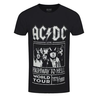 AC/DC Tričko Highway To Hell World Tour ACDC Kapela Oficiální Černé Nové