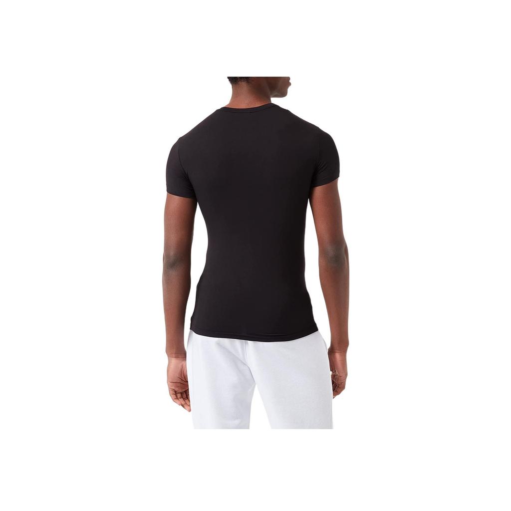 Emporio Armani Ss22 Solid Color Logo Print Crew Neck Casual Short Sleeve T-Shirt Men T-Shirts Black 111341-2R511-00020
