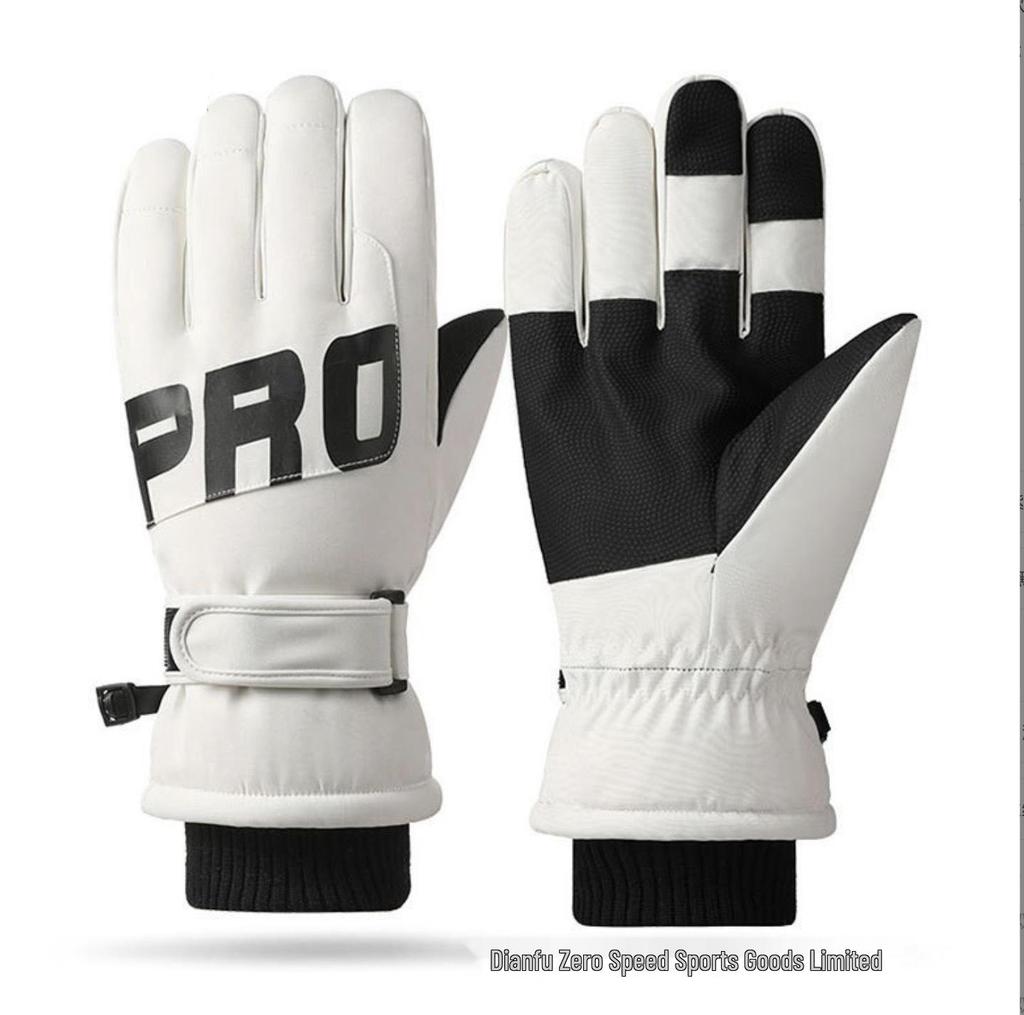 Unisex Warm Cold-Proof Ski Gloves for Night Running & Electric Vehicles
