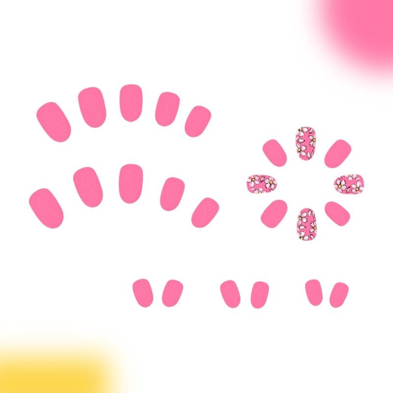 Press on Nail,Fake Nail Stick Glues on Nail False Nail Acrylic Nail Artificial False Nail for DIY Nail Art Designs