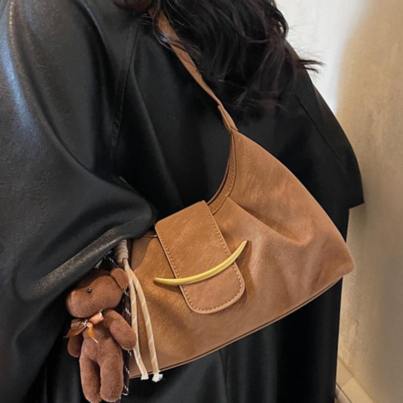 Winter New Fashion Simple High Value Niche Armpit Bag Casual Shoulder Bag Large Capacity Bag Women