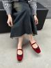 Fashion IPPEUM Mary Jane Kawaii Flat Shoes Women Round Toe Buckle 2025 New Velvet Ballet Flats