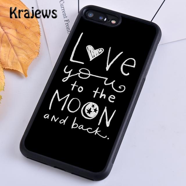 I Love You To The Moon And Back Phone Case Cover For iPhone 17 Air 16 15 14 Plus 12 13 Pro Max Fundas