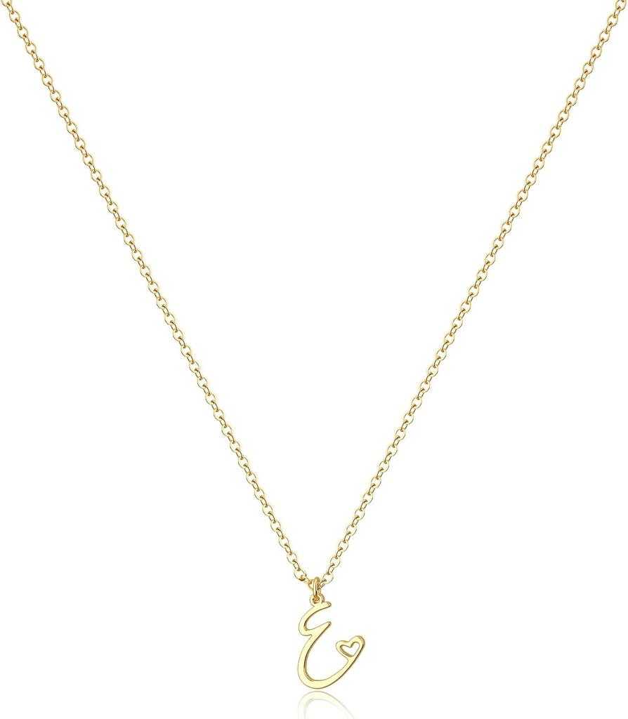 Tewiky raidės karoliai moterims - 14k paauksuoti subtilūs raidžių karoliai madingi mieli individualūs monogramos