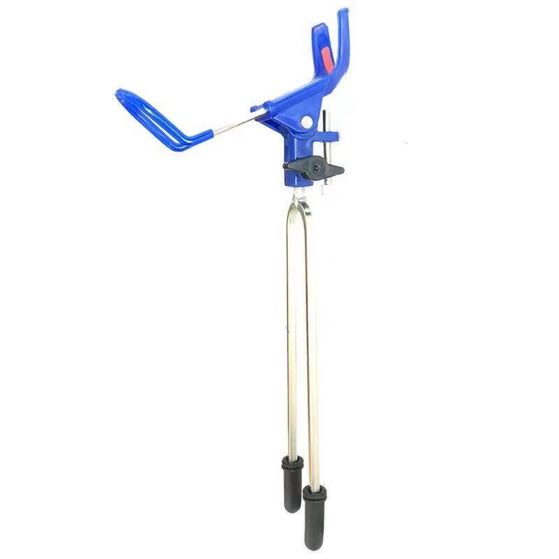 Universal Dual-Use Fishing Rod Holder & Ground Insert Rod Rack
