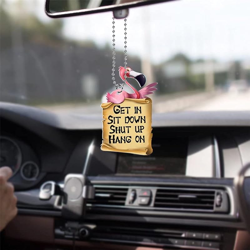 Rooster Car Hanging Ornament for Rear View Mirror, Farm Chicken Charm, Automotive Interior Pendant, Car Charm Decor, Window Wall Hangings Home