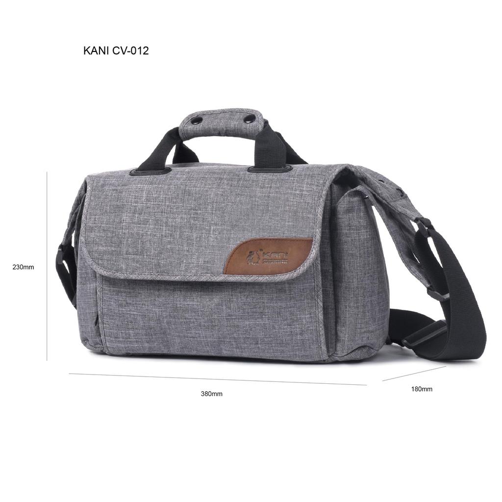 Camera Bag Gray Shoulder Bag Capacity 7L Compatible with Interchangeable Lens Cameras Water Repellent External 38 X 18 X 23 Cm Large Side Pockets 4