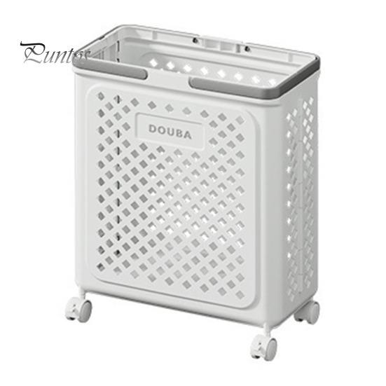Foldable Laundry Basket with Wheels Large Capacity Hollow Breathable Rolling Laundry Basket Dirty Clothes Hamper