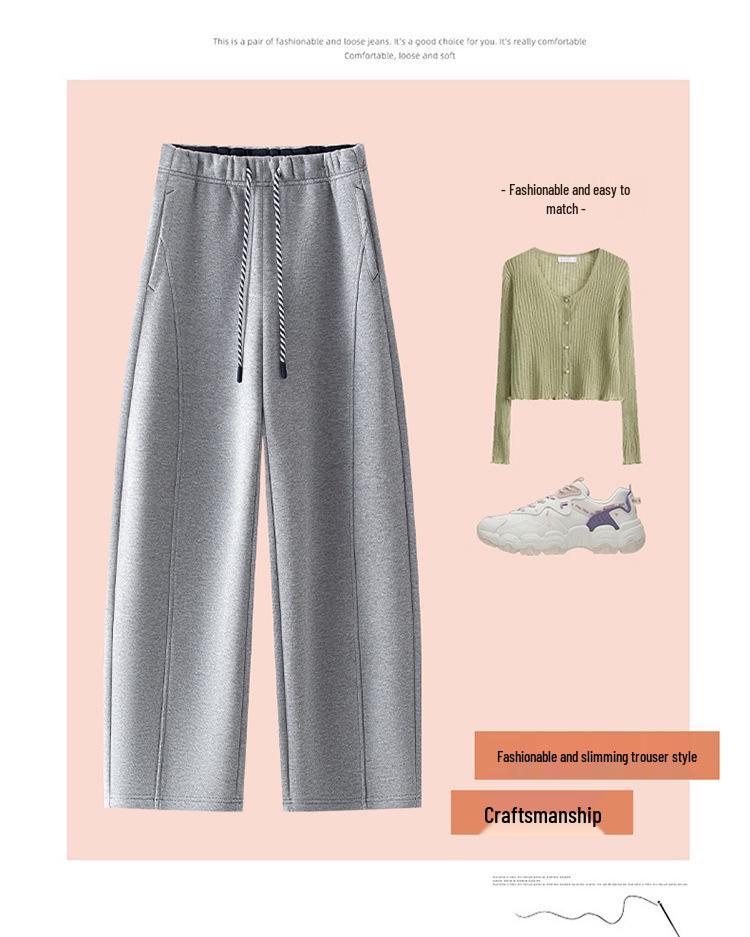 2026 Spring Women's High-Waist Wide-Leg Slimming Comfortable Casual Pants