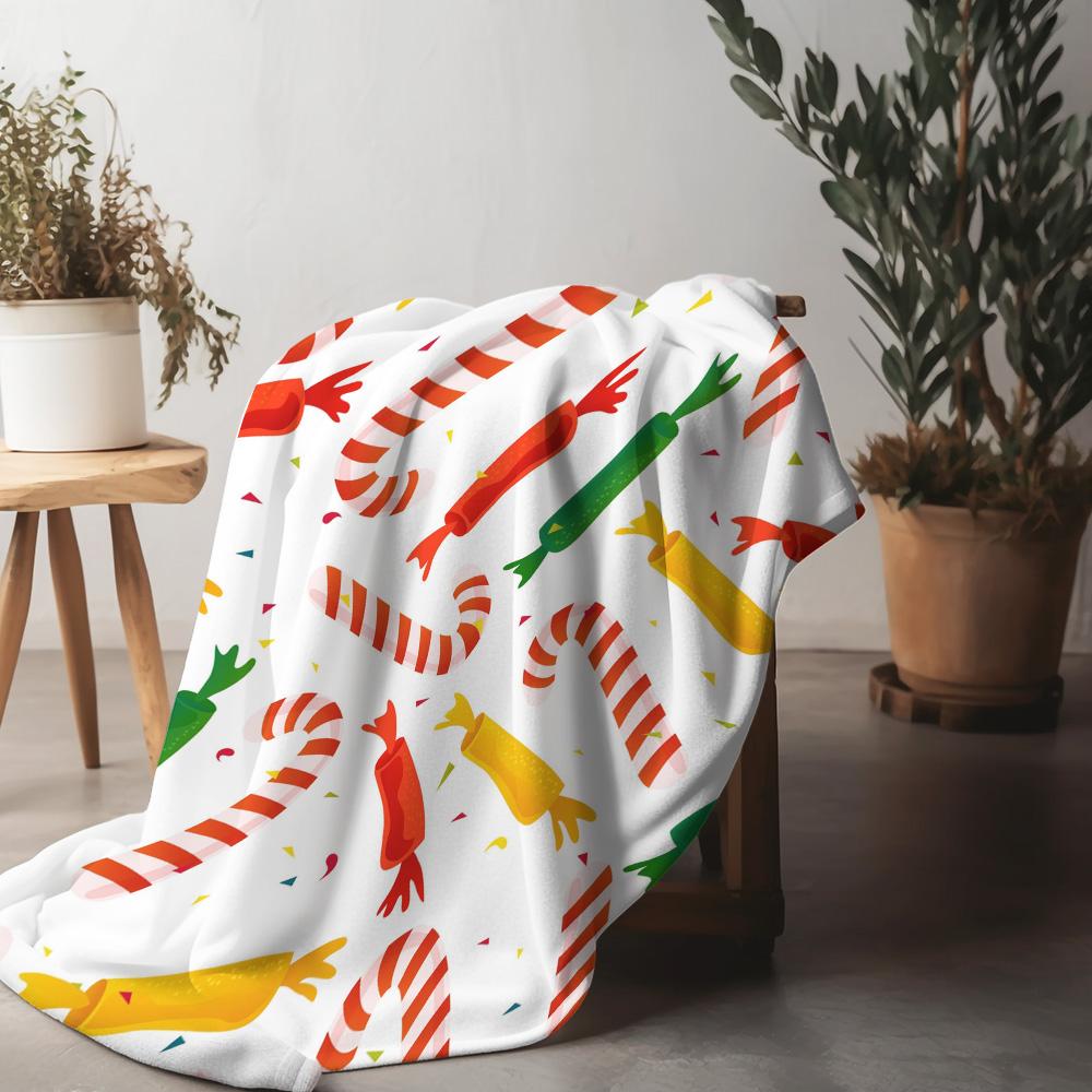 

Cozy Throw Blanket Soft Flannel Warm Fuzzy Blanket Decorative Bedspread Living Room Dorm Decor Home Gifts 75x90cm