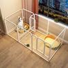 Recinto Gioco per Animali da Interno per Cani Piccoli Medi Casa Portatile per Cuccioli con Porta Gabbia in Metallo Ferro per Teddy Barriera Domestica Recinto per Cani