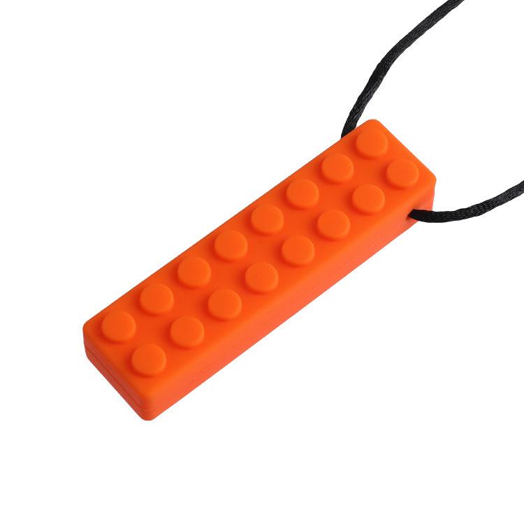 Baby Silikon Beißring: Regenbogen-Bausteine & Kauspielanhänger