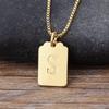Nidin Hot Sale Personalize A-Z Letter Alphabet Pendant Long Chain Initial Necklaces Charms for Women Girls Jewelry Dropshipping