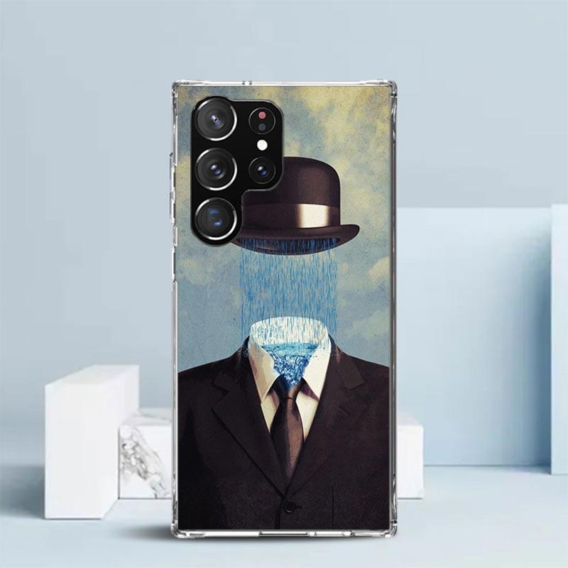 Rene Magritte Art Soft Cover for Samsung Galaxy S25 Edge S26 S24 S23 Ultra Phone Case S22 S21 Plus S20 FE Print Pattern Shell Ga