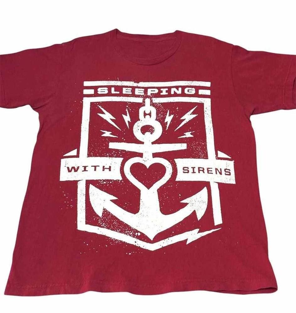 Sleeping With Sirens Band With Ears to See Shirt Red Unisex S-5XL 1G0186 Unisex T-Shirt XXL