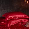 Solid Color Double-sided Silk Pillowcase Mulberry Silk Ice Silk Beauty Pillowcase Single Silk Wide-edge Pillowcase