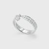 Musee.Art Gothic Square Flower Couple Ring (Women'S) (Type A)
