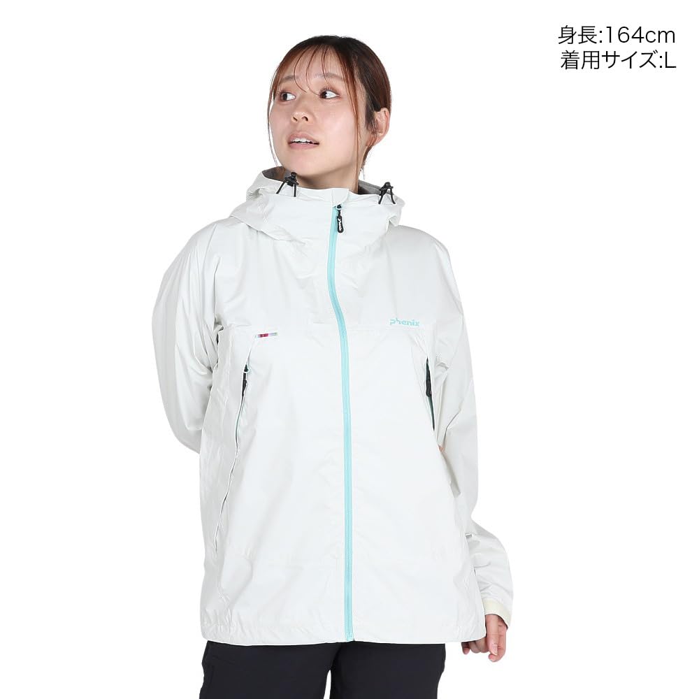 Phoenix Women's DWR Light Mountain Parker Hooded Sweatshirt, Ivory (PH9200)