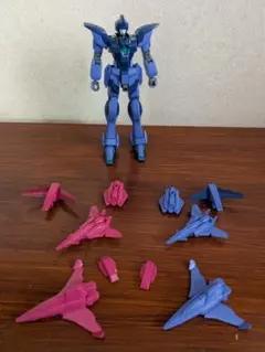 

[USED] Blue robot figure and airplane parts set