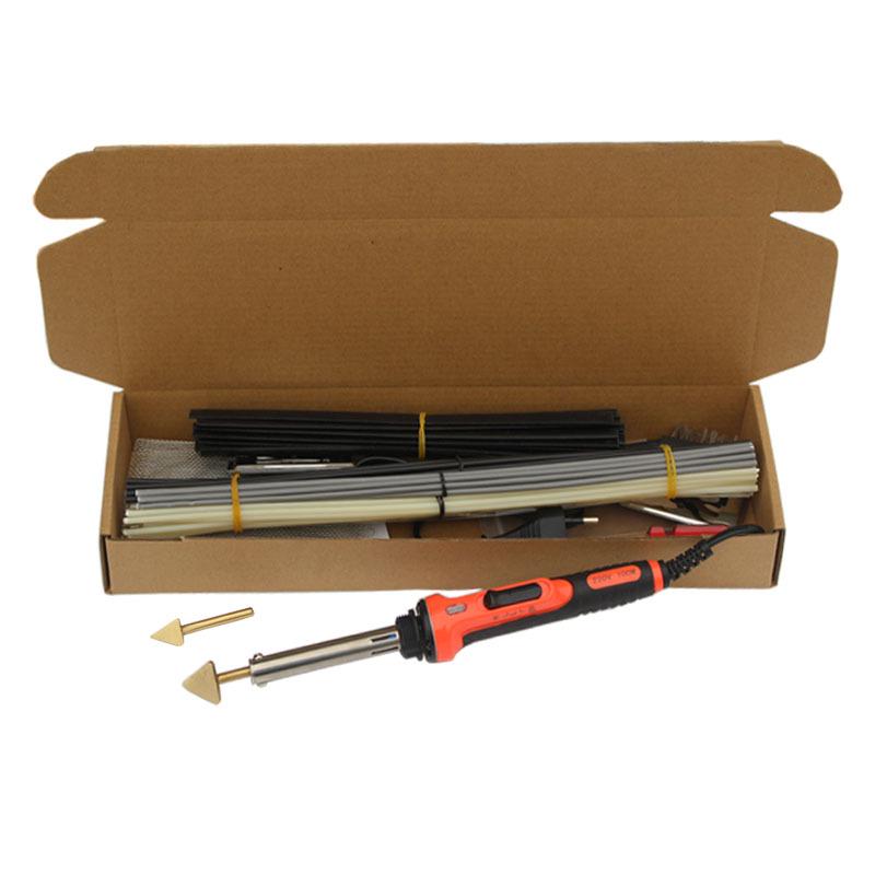 100W Car Bumper Repair and Smoothing Tool: Electric Soldering Iron & Heat Gun Combo