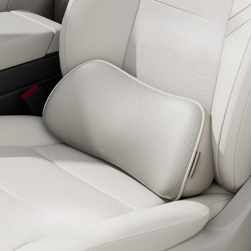 

Подушка для автокресла, подушка для защиты поясницы, дышащая, для поясничной поддержки, офисная, автомобильная подушка, аксессуары белый