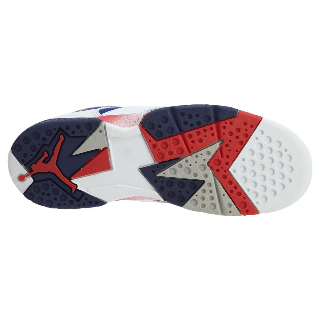 Jordan Air Jordan 7 High top Children's Basketball Shoes White Blue Kids' 304773-133