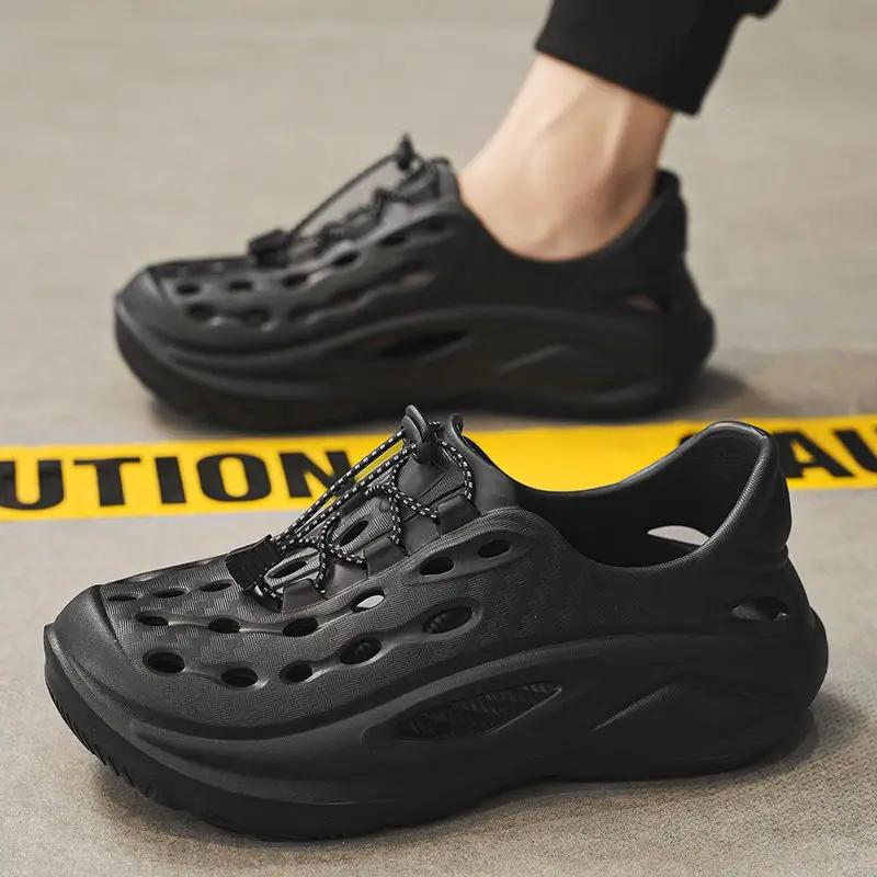 Fashion Soft Male Shoe Hole Shoes Beach Number 41 On Offer New Arrival Non-slip Summer Low Price Outdoor Luxury 2025 Eva H Men's Sandal