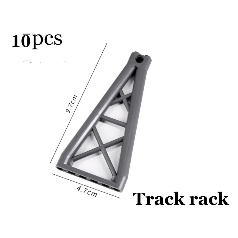 City Train Parts Tracks Train Station Bricks Railway Buffer Stop Model Rails Straight Curved Railways Building Blocks MOC Toys