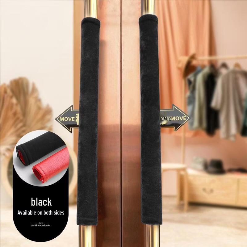 JingJingRS Anti-Static Flannel Glass Door Handle Covers
