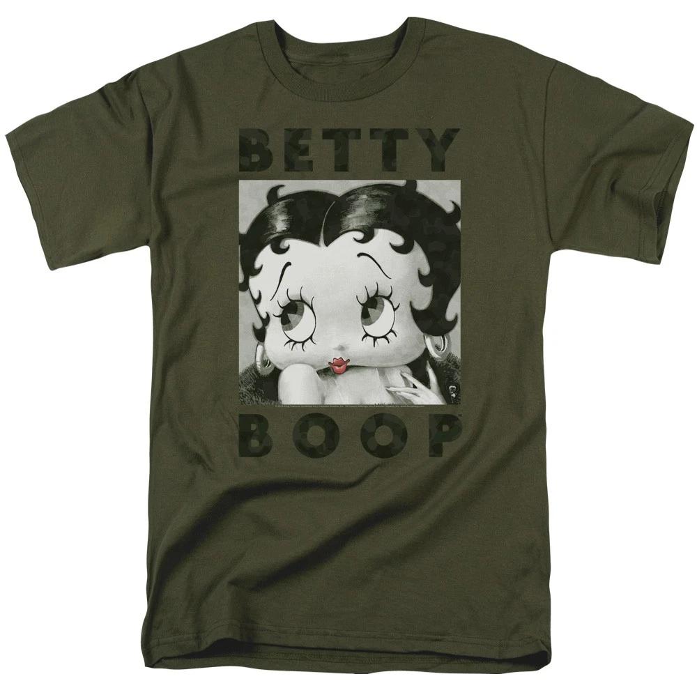 Betty Boop - Camo Glamour - Unisex Short Sleeve Children s T-shirt - Green 110