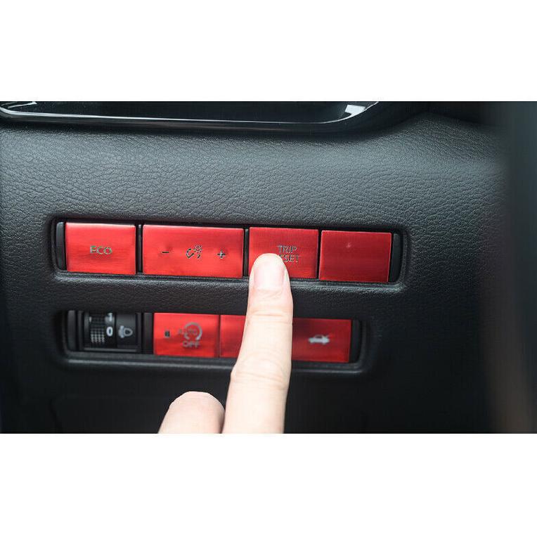Aluminum Red Headlight Switch Button Sticker For Nissan Sentra Sylphy -